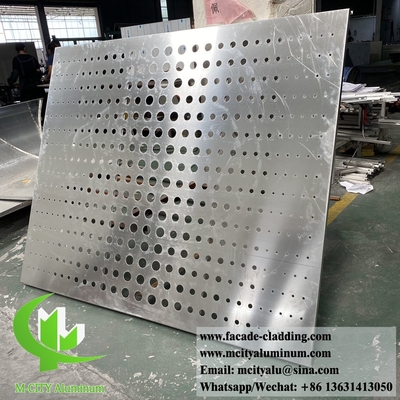 China Exterior metal panels aluminium facades system cnc cutting decorative patterns customized metal sheet supplier