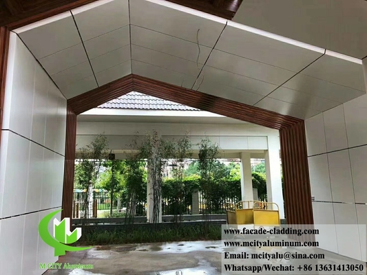 China Metal cladding aluminium solid wall cladding metal sheet for roof and facade supplier