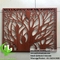 Wood Grain Color Metal Screen Aluminium Laser Cut Decorative Metal Panels For Window Facade Wall Cladding supplier